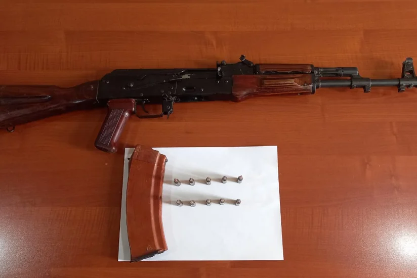 Ağcabədi sakinindən “Kalaşnikov” avtomatı götürülüb - FOTO