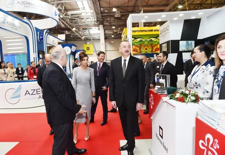 Prezident İlham Əliyev “AITF-2018” XVII Azərbaycan Beynəlxalq turizm və səyahətlər sərgisi ilə tanış olub - YENİLƏNİB - 2