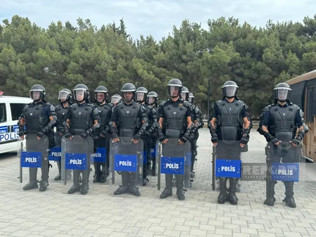 FHN Sumqayıtda nümunəvi mülki müdafiə məşqi keçirib