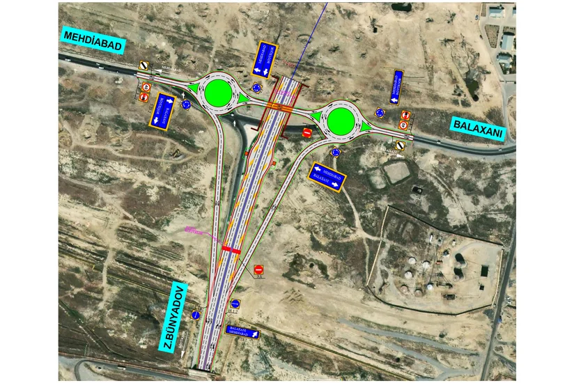 Bakının Binəqədi-Balaxanı yolunda avtomobillə hərəkət qismən məhdudlaşdırılacaq