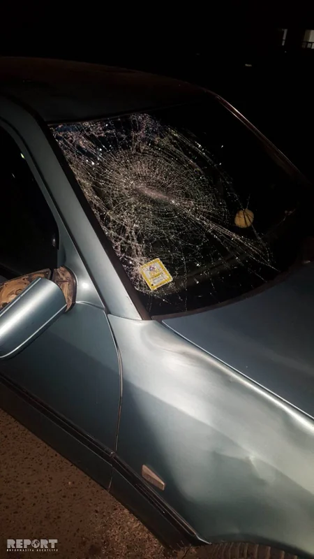 İdman Akademiyası qarşısında yolu keçmək istəyən sürücünü maşın vurub - FOTO