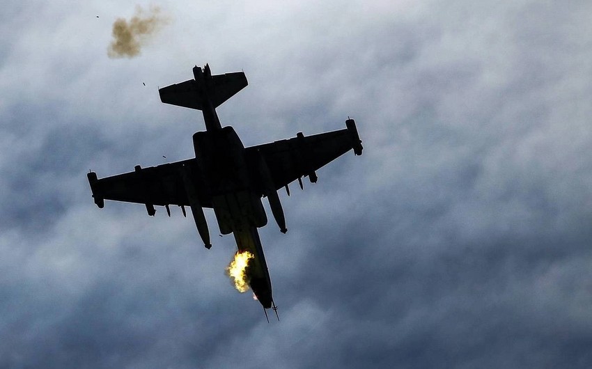 MN: Düşmənin Su-25 döyüş təyyarəsi məhv edilib