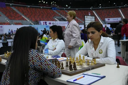 Azərbaycan şahmatçıları Olimpiadada - FOTOREPORTAJ
