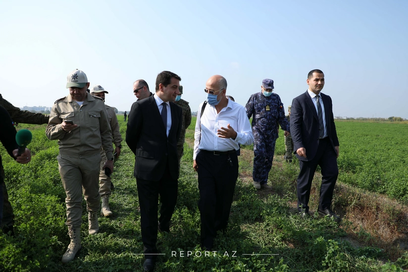 Dövlət rəsmiləri və diplomatlar Bərdədədir