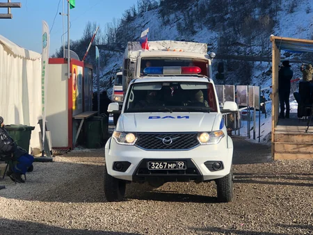 Сегодня по дороге Ханкенди-Лачын беспрепятственно проехали 22 автомобиля миротворцев