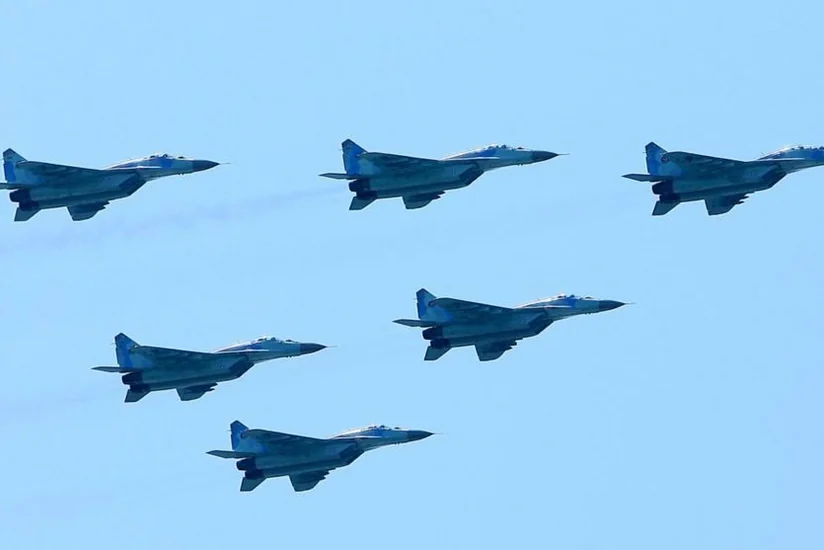 Hərbi Hava Qüvvələrinin təyyarə və helikopterlərinin sabah keçiriləcək parad üçün son məşqi olub