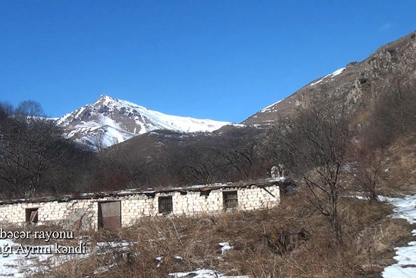 Видеокадры из села Ашагы Айрым Кельбаджарского района