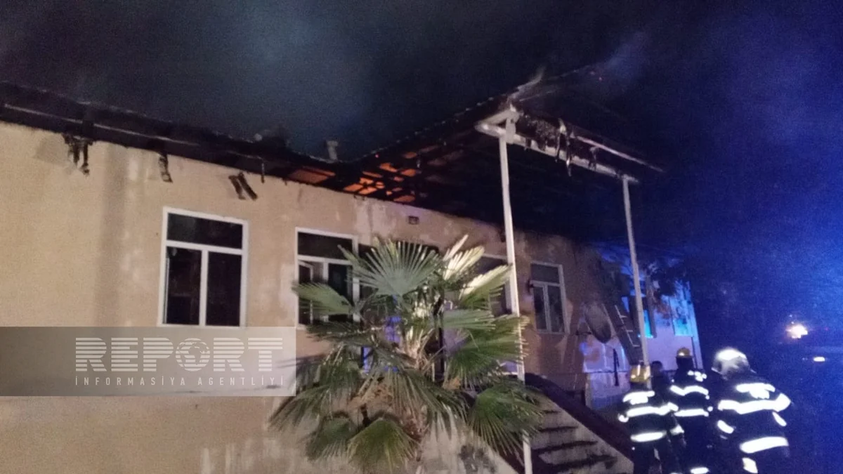 Oğuzda körpələr evi-uşaq bağçasında yanğın söndürülüb - YENİLƏNİB