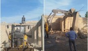 Ağcabədidə inşa edilən qanunsuz tikili sökülüb