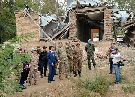Military attachés of foreign countries commemorate victims of terror in Ganja