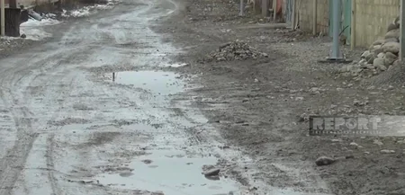 Qusarın mərkəzi küçələri bərbad vəziyyətə düşüb