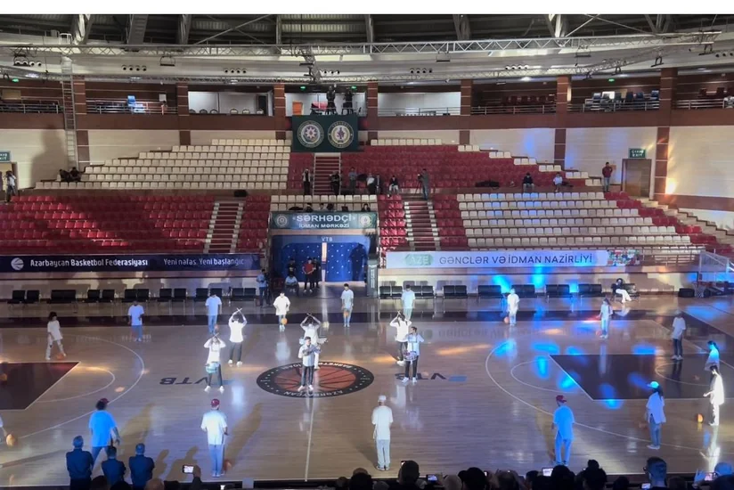 Heydər Əliyevin 100 illiyinə həsr olunan beynəlxalq basketbol turnirinin açılış mərasimi keçirilib