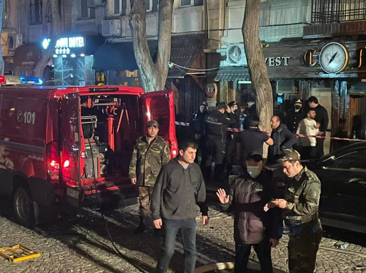 FHN Bakıda gecə klubunda partlayışla bağlı məlumat yayıb, nazir müavini hadisə yerindədir