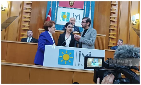 Qarabağ torpağı Türkiyə parlamentində partiya sədrinə təqdim olunub