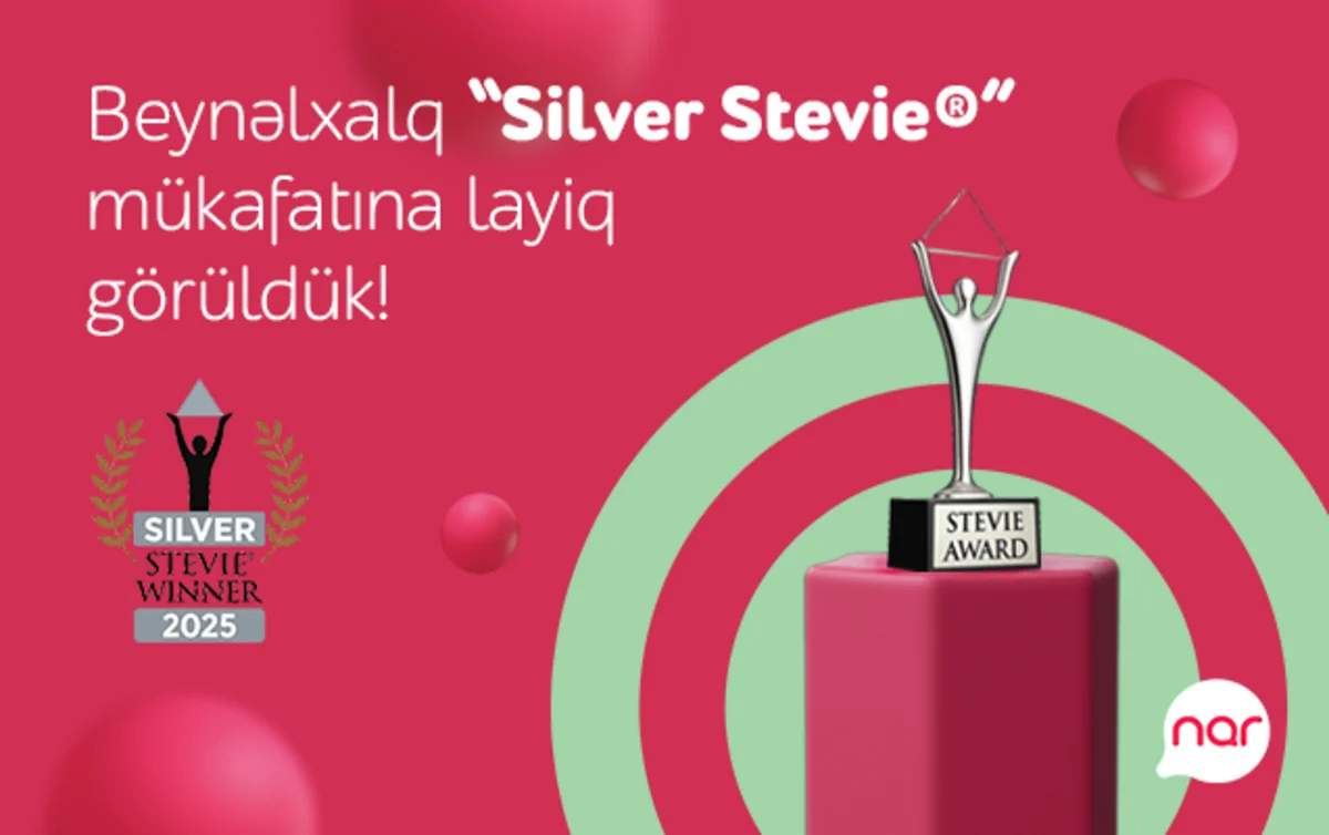“Nar” nüfuzlu “Stevie” mükafatına layiq görüldü