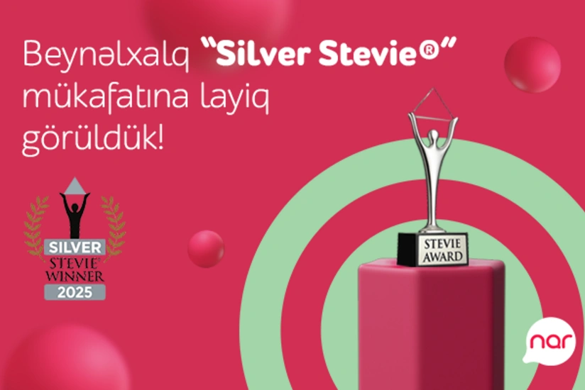 “Nar” nüfuzlu “Stevie” mükafatına layiq görüldü