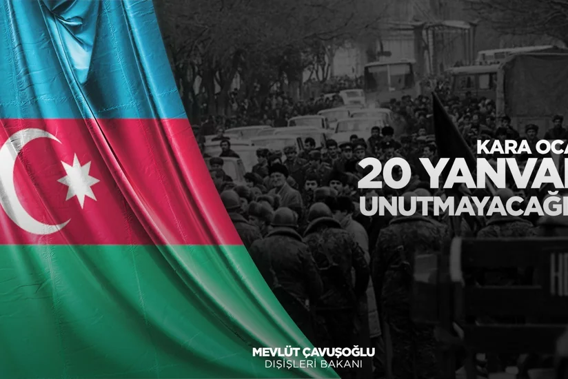 Türkiyə XİN başçısı 20 Yanvar faciəsi ilə əlaqədar Azərbaycan xalqına başsağlığı verib