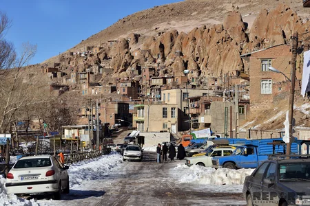 People living in rocky place