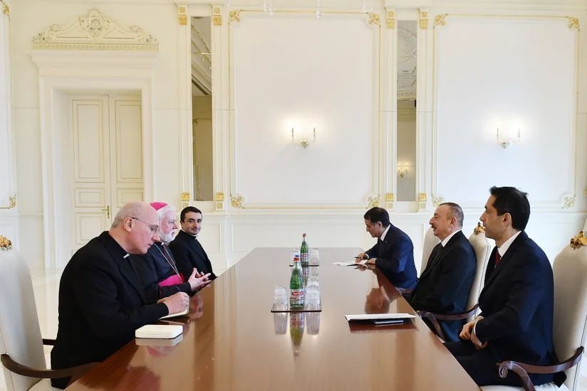 President Ilham Aliyev received delegation of Holy See