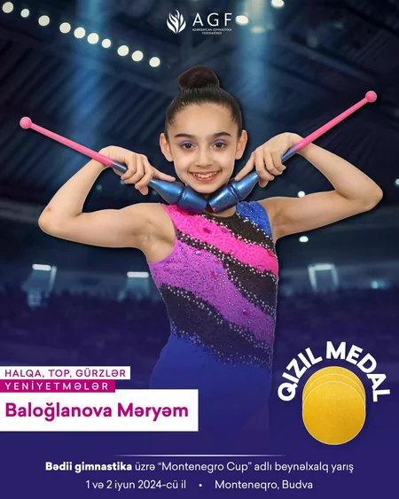 Azərbaycan gimnastları Monteneqroda yeddi qızıl medal qazanıblar
