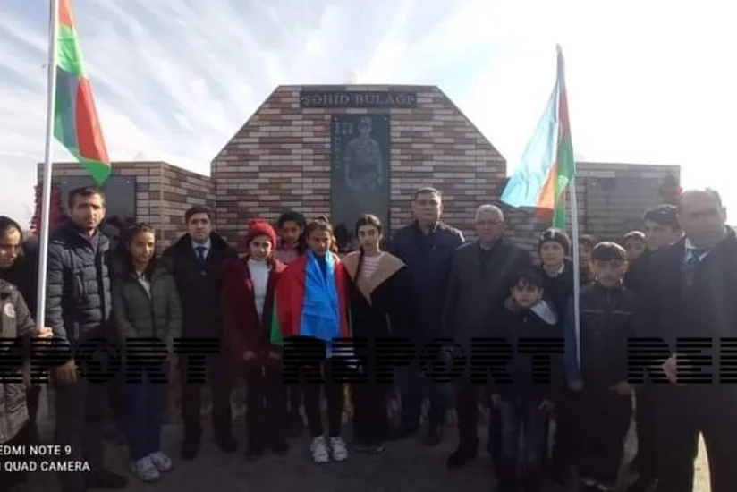 Vətən müharibəsi şəhidinin adına inşa edilən bulağın açılışı olub