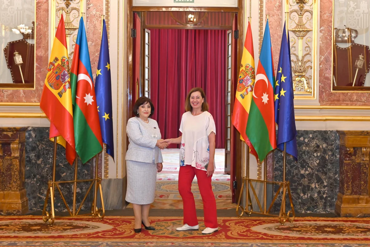 Sahibə Qafarova İspaniya Deputatlar Konqresinin sədri ilə görüşüb