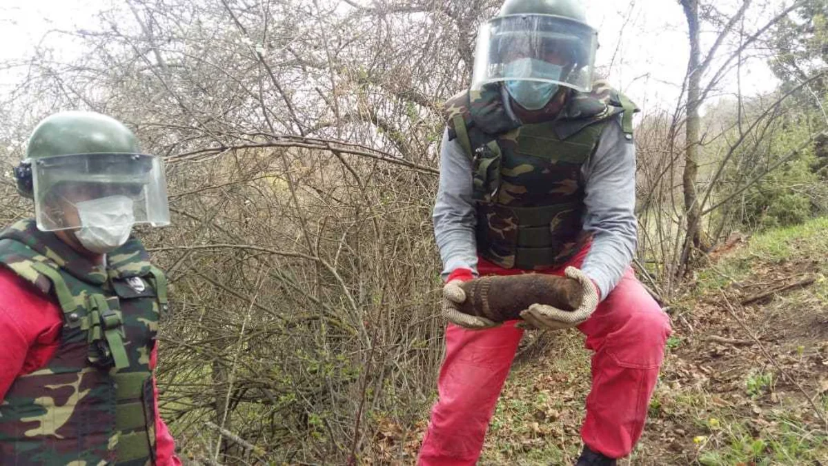 Şəmkirdə top mərmisi tapıldı