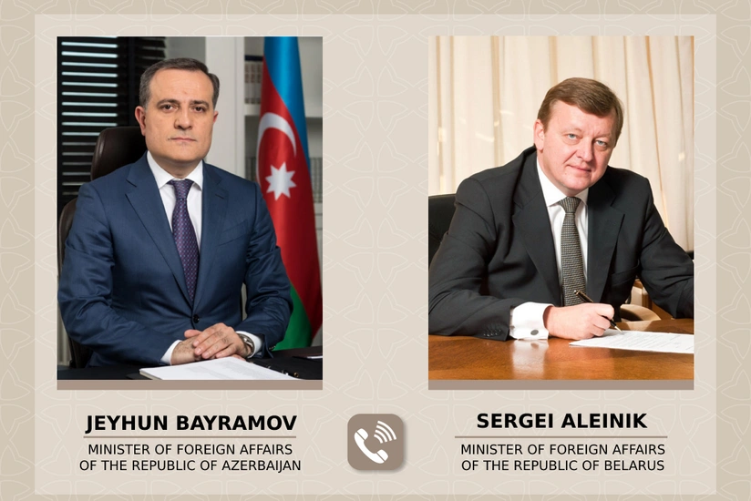 Azerbaijani and Belarusian FMs talk over phone 