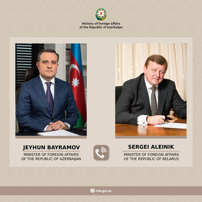 Azərbaycan və Belarus XİN başçıları arasında telefon danışığı olub