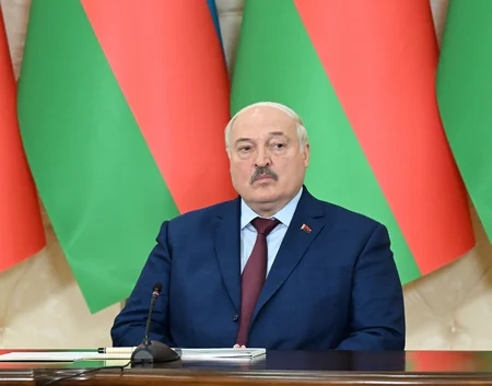 President Ilham Aliyev and President Aleksandr Lukashenko make press statements