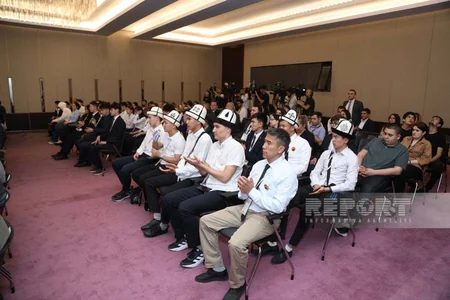 Bakıda Ortaq Türk Dünyası Olimpiadası qaliblərinin mükafatlandırılması keçirilib