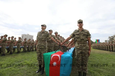 Heydər Əliyev adına Hərbi İnstitutda növbəti andiçmə mərasimi keçirilib