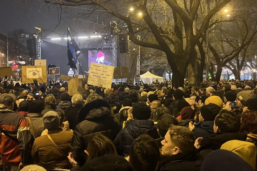 Slovaks protest criminal code reforms as vote looms