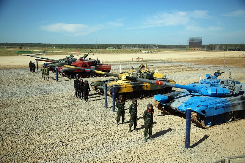 “Tank biatlonu” müsabiqəsinin yarımfinal mərhələsi keçirilib