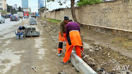 Bakıda iki böyük prospekti əlaqələndirən küçənin əsaslı təmiri başlayıb