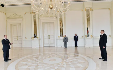 Prezident İlham Əliyev Belçikanın Azərbaycanda yeni təyin olunan səfirinin etimadnaməsini qəbul edib