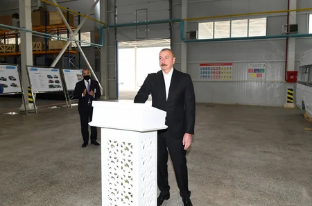 Prezident Hacıqabul Sənaye Məhəlləsinin açılışında iştirak edib - YENİLƏNİB