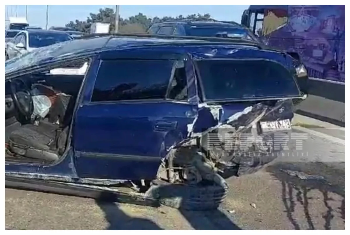 Bakı-Sumqayıt yolunda ağır qəza olub, 8 nəfər xəsarət alıb