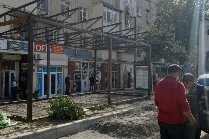 BNA: Bakıda daha bir piyada səkisi zəbt edilib