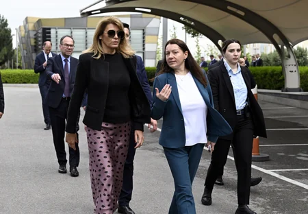 Bolqarıstan Prezidenti və xanımı Milli Gimnastika Arenası ilə tanış olublar