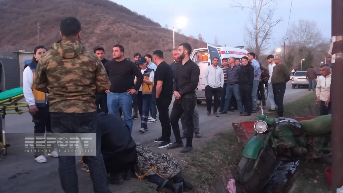 Zaqatalada motosiklet avtomobillə toqquşub, ölən və xəsarət alan var - YENİLƏNİB