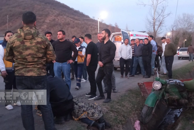 Zaqatalada motosiklet avtomobillə toqquşub, ölən və xəsarət alan var - YENİLƏNİB