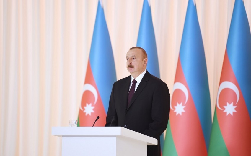 Prezident: Bu gün dünyanın siyasi xəritəsində Azərbaycanın yeri çox möhkəmdir