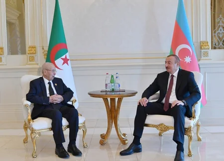 President Ilham Aliyev met with President of Algeria Abdelkader Bensalah