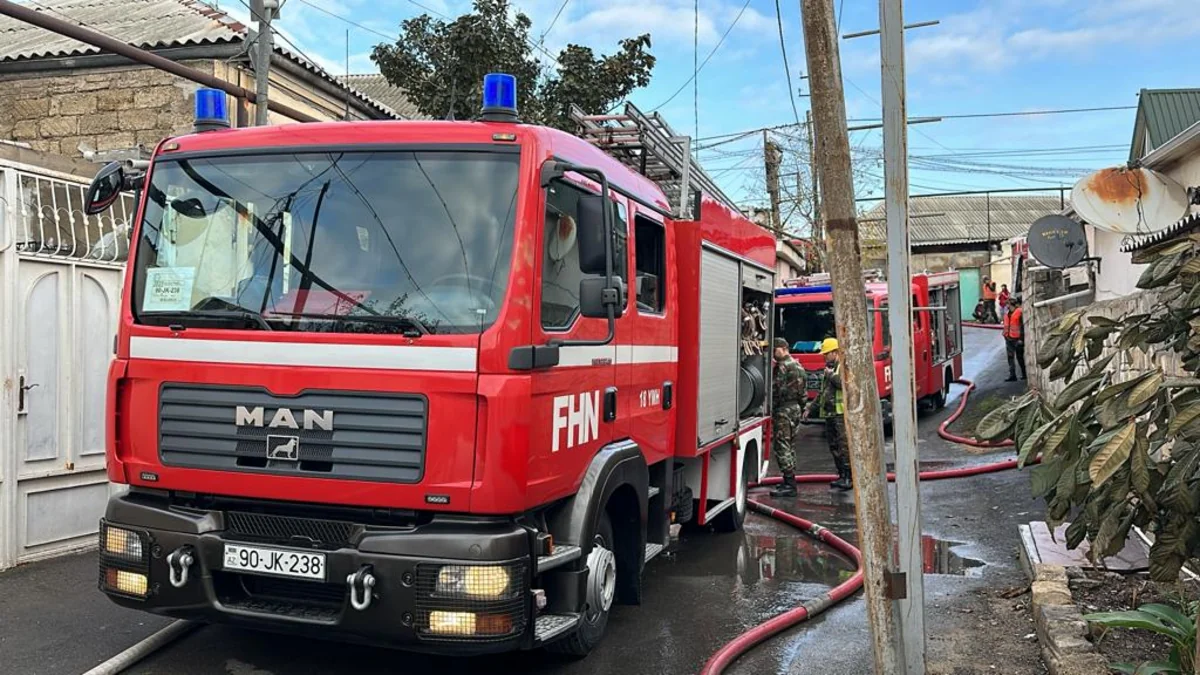 NZS qəsəbəsində fərdi yaşayış evində yanğın olub, bir nəfər xəsarət alıb