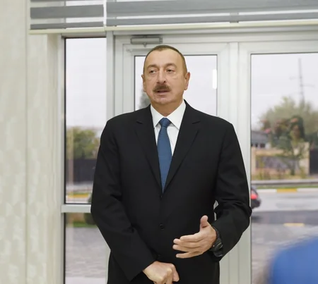 Prezident İlham Əliyev Qobustan şəhərinə içməli suyun verilməsi mərasimində iştirak edib