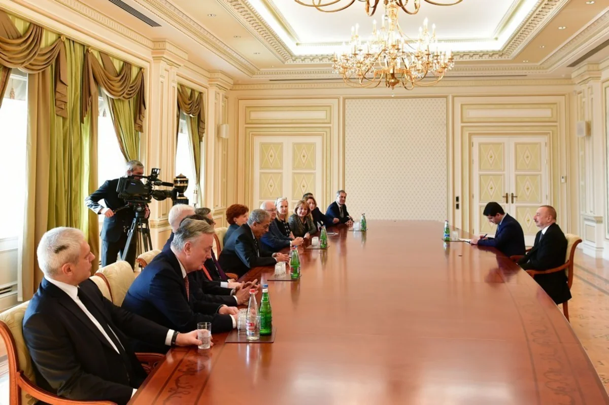 President Ilham Aliyev received members of Board of Trustees of Nizami Ganjavi International Center