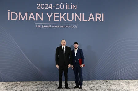 Prezident İlham Əliyev 2024-cü ilin idman yekunlarına həsr olunan mərasimdə iştirak edib - YENİLƏNİB