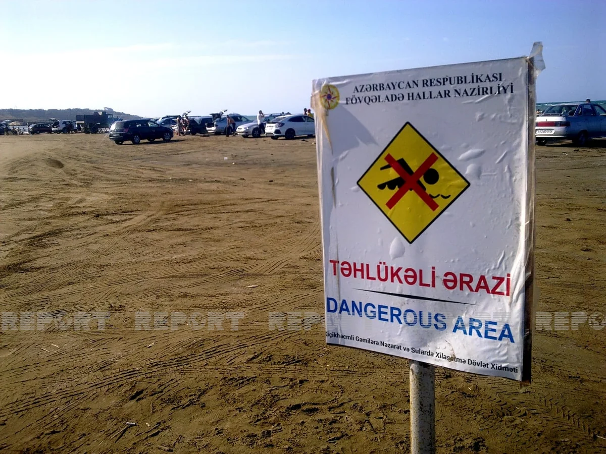 Çimərlikdə batma təhlükəsi ilə üzləşənlər xilas olunub