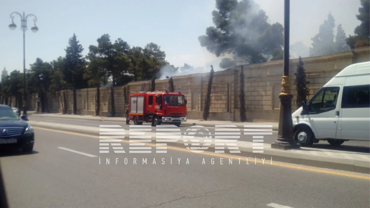 ​Qurd qapısı qəbiristanlığında yanğın baş verib